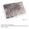 Hastings Home Hastings Home Gray Faux Fur Lumbar Pillow, 12x20 222092ONA - alternate 2